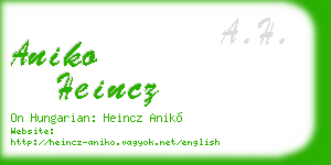 aniko heincz business card